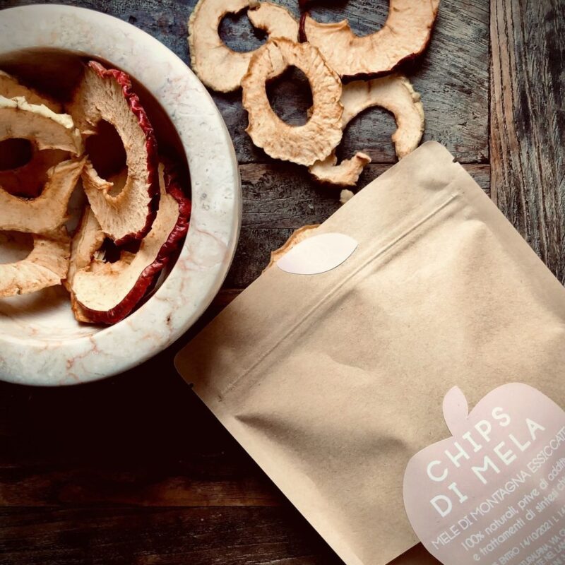Chips di mele biologiche