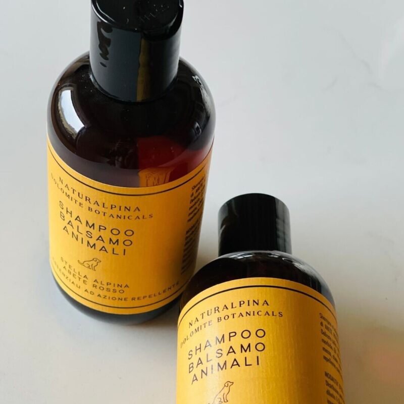 Shampoo e balsamo per animali